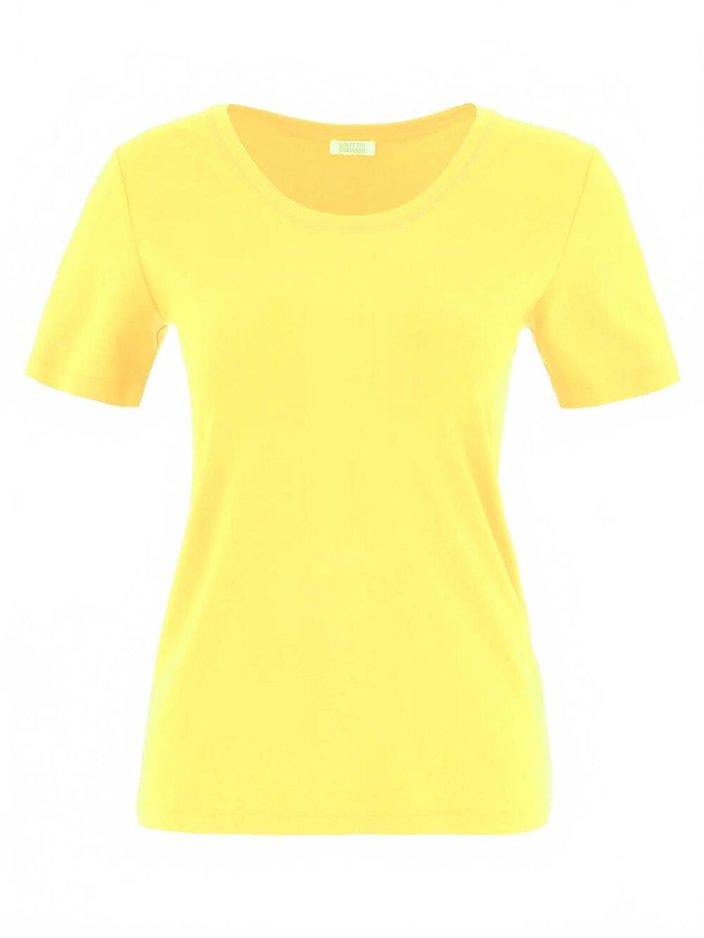 NEW DOLCEZZA women's scoop neck tee in yellow